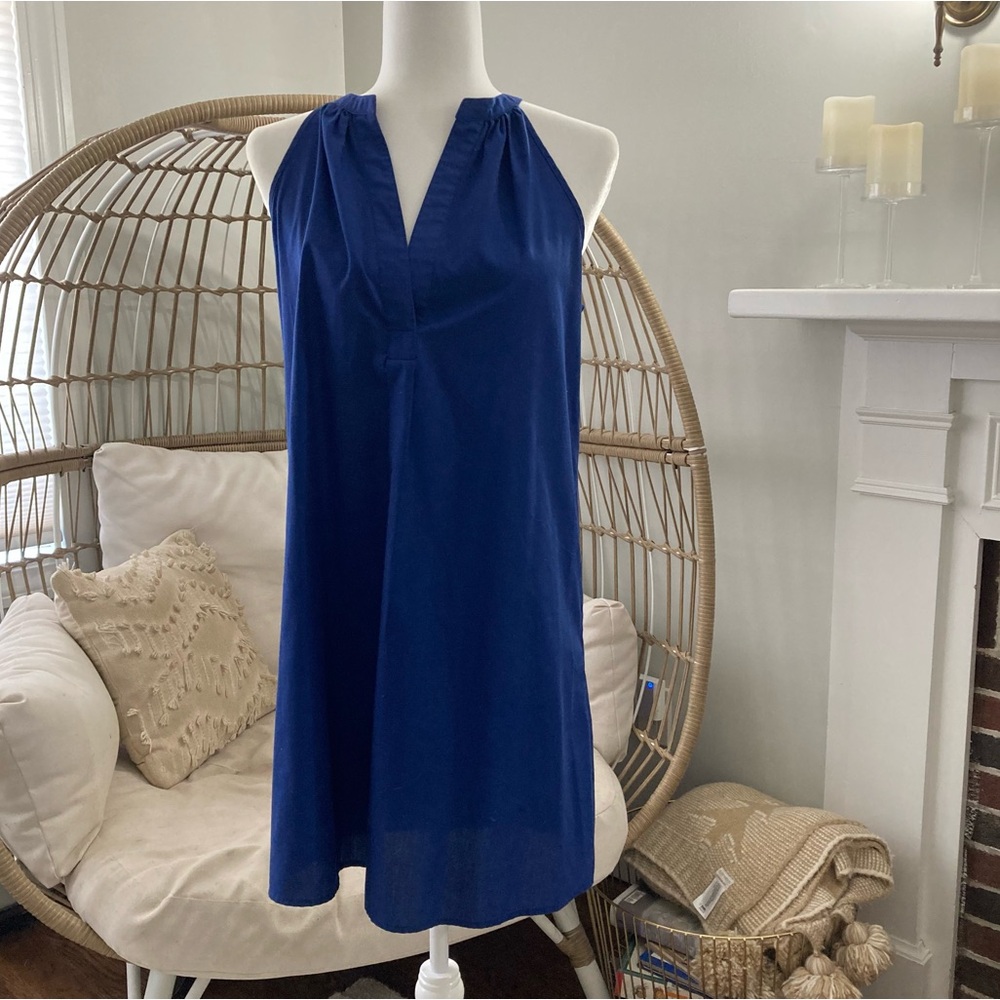 Vineyard Vines Navy Dress Size Medium Coastal Beach Classic Preppy Summer